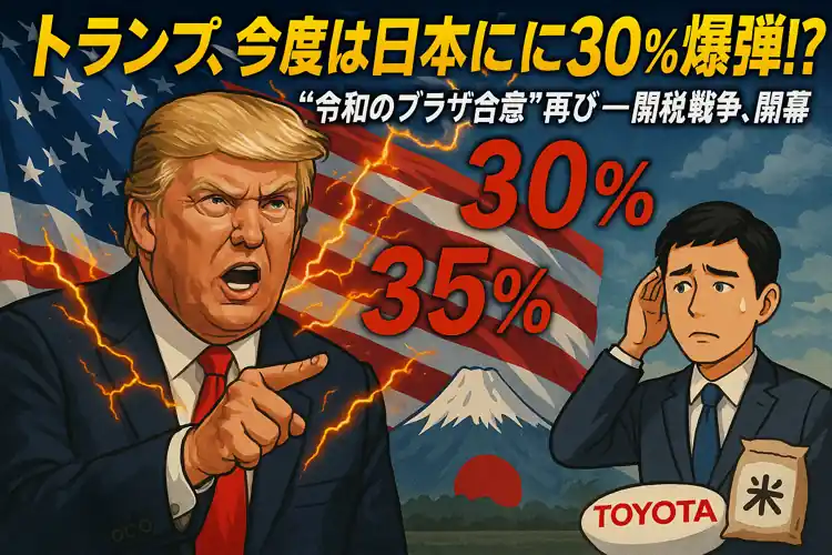 トランプ大統領、日本に関税30％