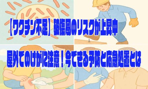 【ワクチン不足】破傷風のリスクが上昇中　屋外でのけがに注意！今できる予防と応急処置とは
