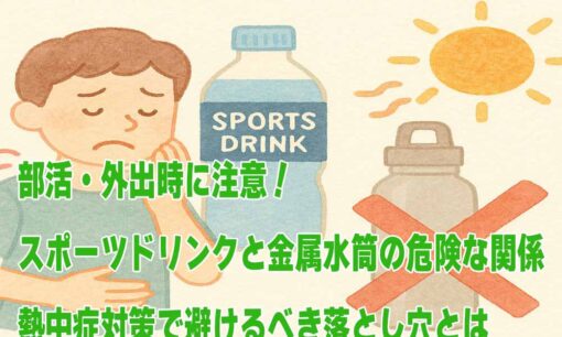 部活・外出時に注意！スポーツドリンクと金属水筒の危険な関係　熱中症対策で避けるべき落とし穴とは