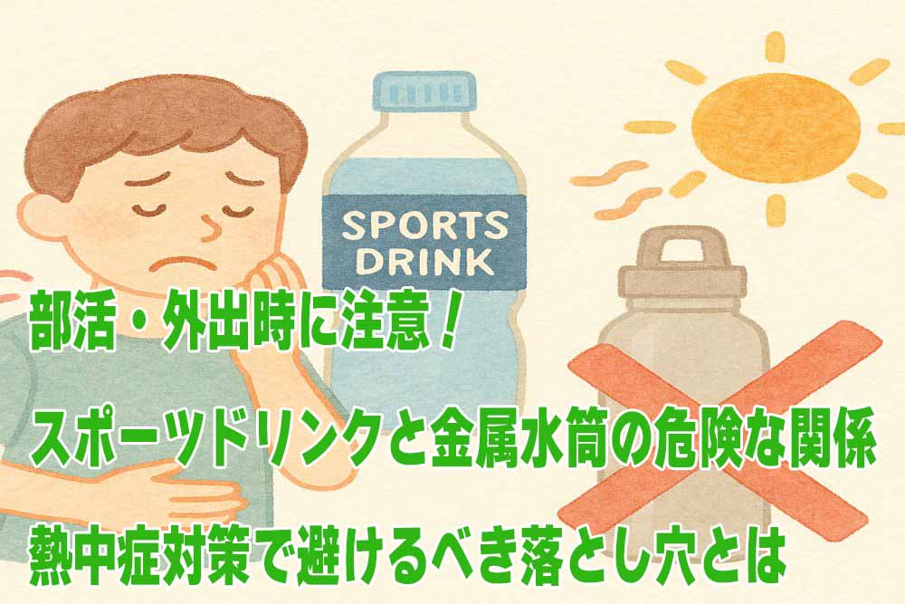 スポドリと金属水筒の注意点