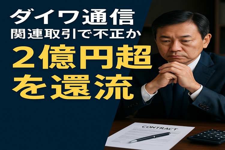 ダイワ通信 2億円還流