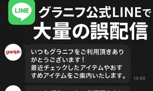 グラニフ公式LINEで大量誤配信　利用者に数十通の通知、損失額は1億円超の可能性も