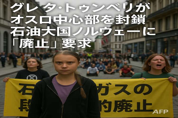 グレタさん、ノルウェー最大の銀行を封鎖