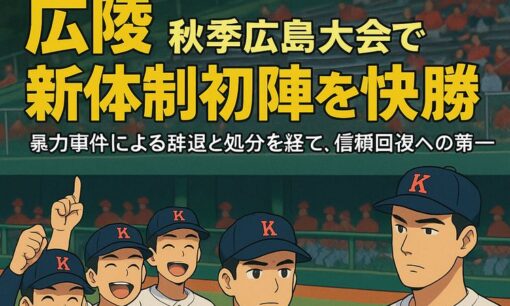 広陵、秋季広島大会で新体制初陣を快勝