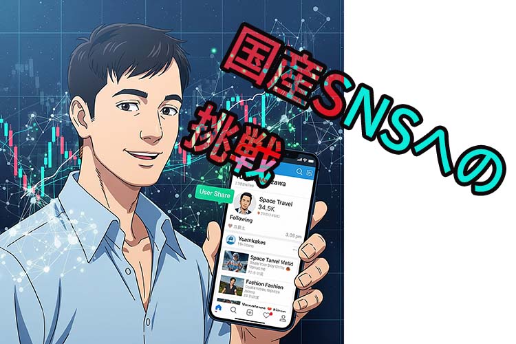 前澤友作、国産SNSへの挑戦