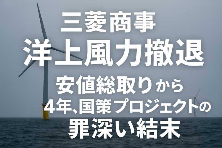 三菱商事 洋上風力撤退