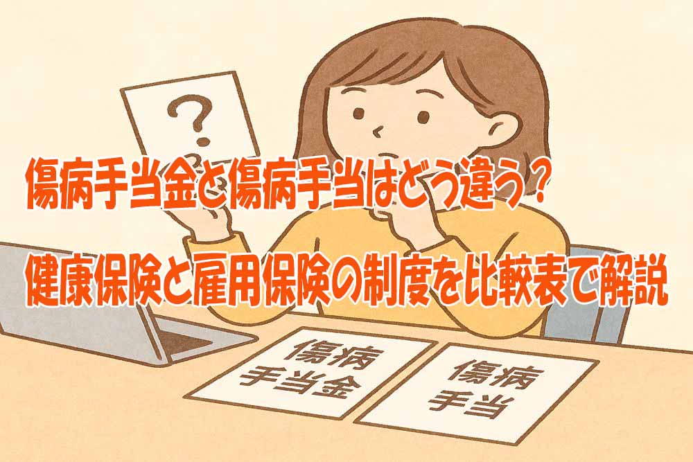 傷病手当金と傷病手当の違い