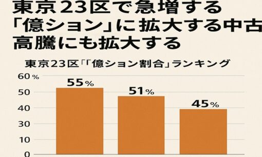 東京23区で急増する中古「億ション」、10年で16倍に急増