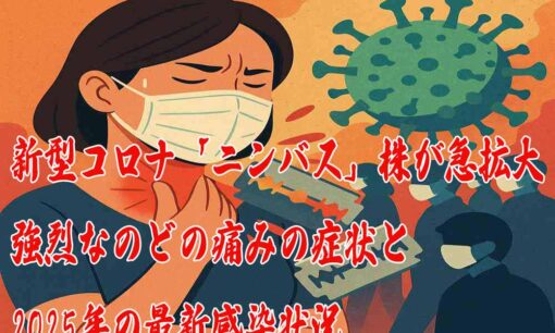 新型コロナ「ニンバス」株が急拡大　強烈なのどの痛みの症状と2025年の最新感染状況