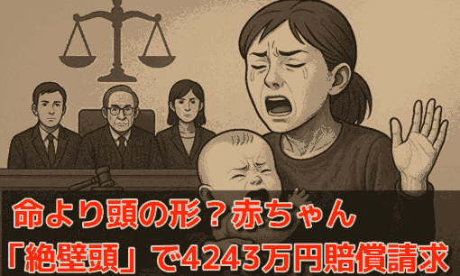 【助産師裁判】赤ちゃん”絶壁頭”で4243万円賠償請求　命より頭の形？SIDS予防裁判が波紋