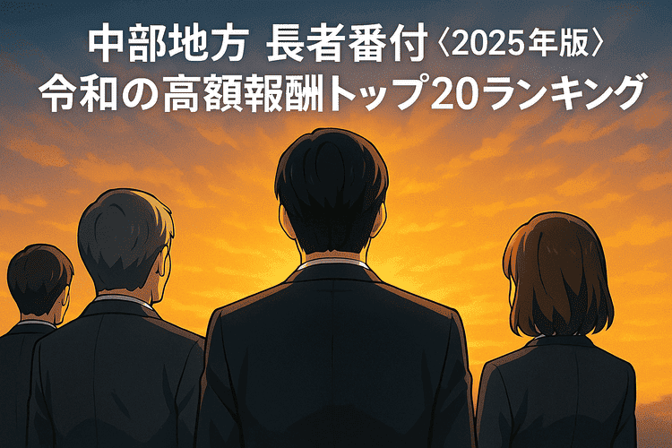 中部地方 長者番付〈2025年版〉令和の高額報酬トップ20ランキング