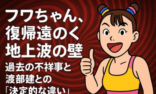 フワちゃん、復帰遠のく地上波の壁　過去の不祥事と渡部建との“決定的な違い”