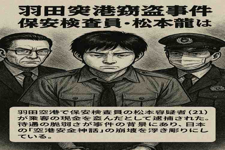 松本龍、羽田空港窃盗事件