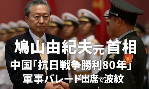 鳩山由紀夫元首相、中国「抗日戦争勝利80年」軍事パレード出席で波紋――家族や政界も反応