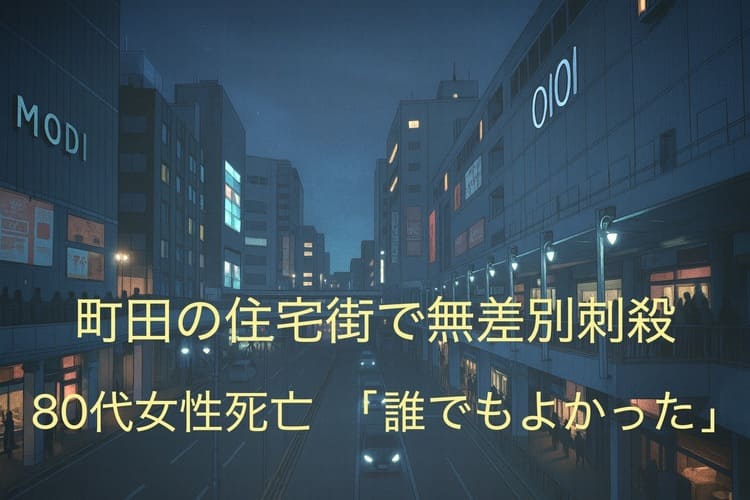 町田マンション外階段で80代女性刺殺　40歳男を現行犯逮捕「誰でもよかった」と供述