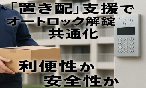 「置き配」支援でオートロック解錠共通化　利便性と安全性のはざまで揺れる住民たち