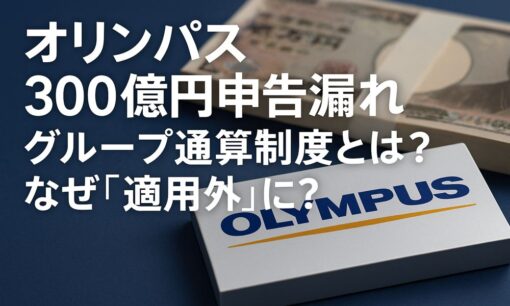 オリンパス300億円申告漏れ　グループ通算制度とは？なぜ「適用外」に？