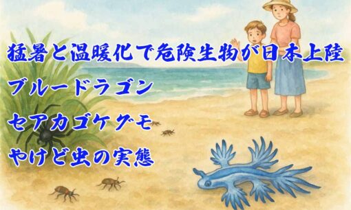 猛暑と温暖化で危険生物が日本上陸　ブルードラゴン・セアカゴケグモ・やけど虫の実態