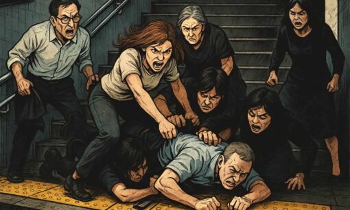 盗撮おじさん「私人逮捕」の瞬間がSNSで拡散　正義と暴走の境界線