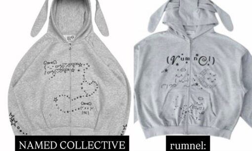 【炎上】小此木流花(るーるる)プロデュース「rumnel:(ルムネル)」、海外人気ブランド“パクリ疑惑”　ウサ耳AAパーカー酷似で波紋拡大