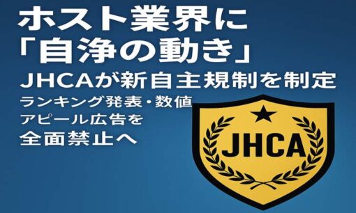 ホスト業界に「自浄の動き」　業界団体JHCAが新自主規制を制定　ランキング発表・数値アピール広告全面禁止へ