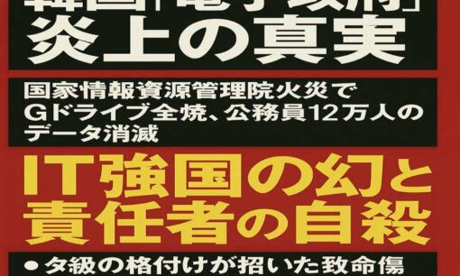 韓国政府のクラウドデータ消失の真実　火災でGドライブ全焼、公務員12万人のデータ消滅　責任者は自殺