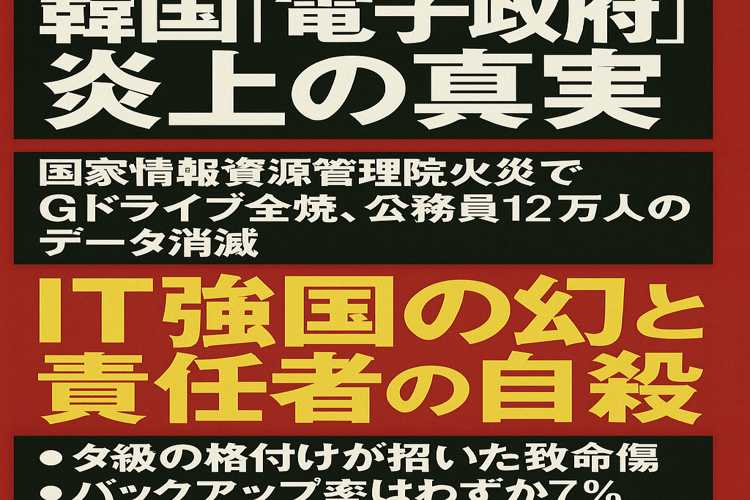 韓国の政府データ消失