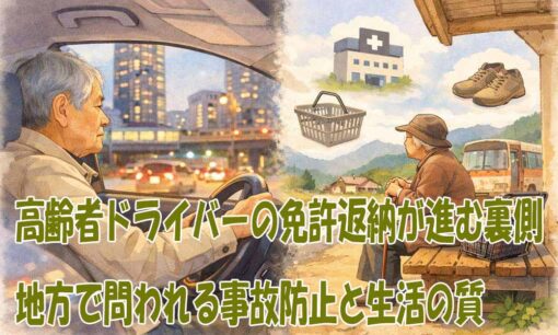 高齢者ドライバーの免許返納が進む裏側　地方で問われる事故防止と生活の質