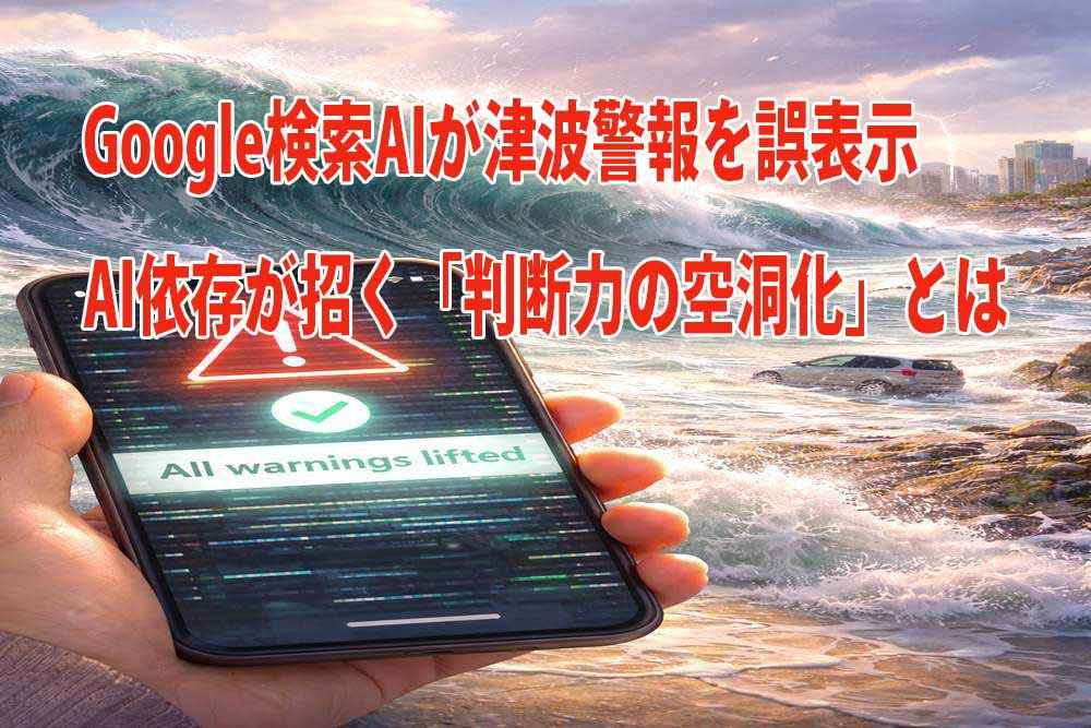 AI依存、判断力の空洞化