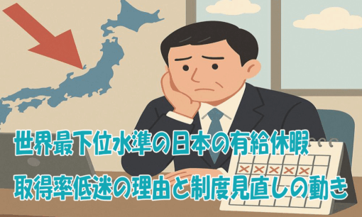 世界最下位水準の日本の有給休暇　取得率低迷の理由と制度見直しの動き