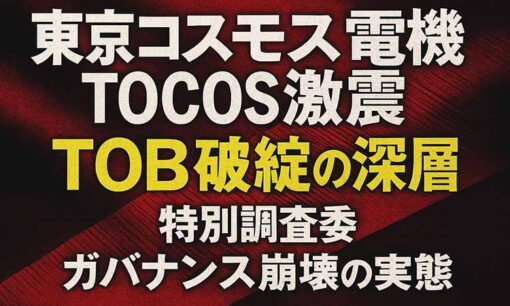 東京コスモス電機に走った激震  TOB迷走の裏で旧経営陣が仕掛けた“企業価値切り下げ工作”
