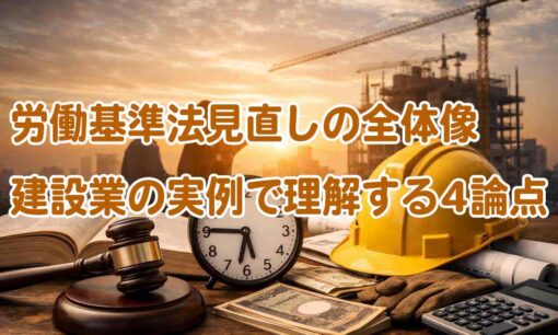 労働基準法見直しの全体像　建設業の実例で理解する4論点