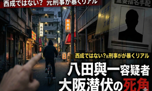 八田與一容疑者は「西成」を避けたのか？元刑事が推測する大阪潜伏の死角と“爆速逃走”の心理