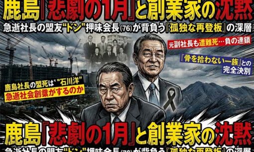 鹿島建設・天野裕正社長急逝で露呈した創業家の終焉　押味会長再登板が意味するところ