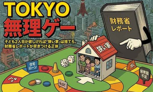 第2子が欲しければ「狭い家」は捨てろ。財務省レポートが突きつける「東京・無理ゲー」の正体