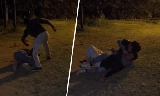 沖縄県那覇市・新都心公園の暴行動画　被害者側が反撃し加害者を制圧する異例の展開