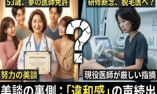 53歳で医師合格の美談に違和感の声　中田賢一郎氏「国試に年齢制限を」 臨床断念の現実に厳しい指摘