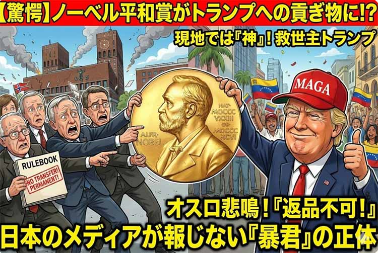ベネズエラ、トランプ大統領にノーベル平和賞を