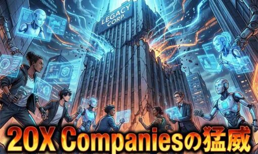 AIを駆使した新種企業群Twenty-X Companies（20X企業）の猛威！わずか数人の会社が大企業を喰う時代に