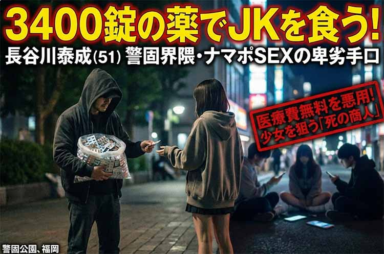 警固公園でナマポが薬物で女性と性交渉