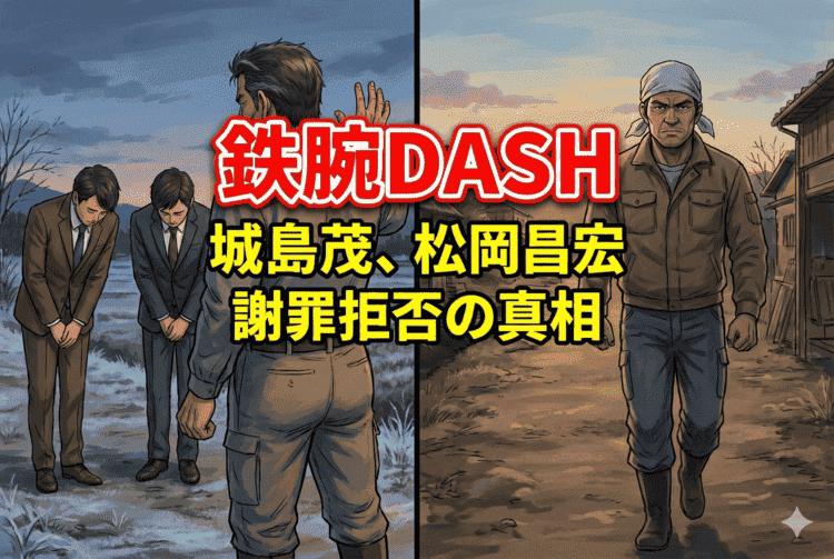 鉄腕DASH松岡昌宏の降板理由は日テレへの不信感か?城島茂との決別と「謝罪拒否」の真相