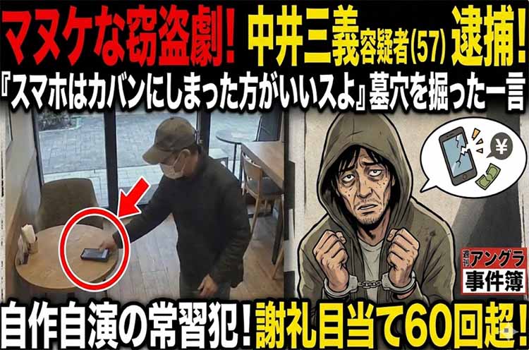 スマホのお届け人が窃盗犯だった